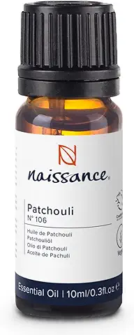 Naissance Aceite Esencial de Pachuli (No. 106) - 10 ml - Puro, Natural, Libre de Crueldad, Vegano e Inalterado - para uso en Aromaterapia, Mezcla de Masaje y Difusores  