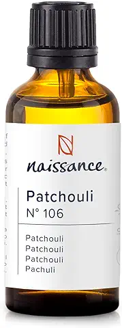 Naissance Aceite Esencial de Pachuli (No. 106) - 50 ml - Puro, Natural, Libre de Crueldad, Vegano e Inalterado - para uso en Aromaterapia, Mezcla de Masaje y Difusores  