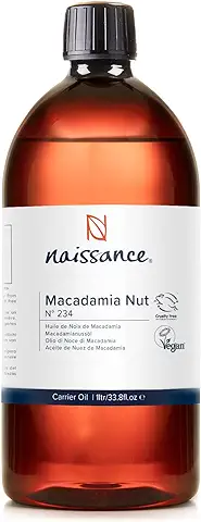 Naissance Aceite Vegetal de Macadamia 1 Litro - 100% Puro, Vegano y no OGM  