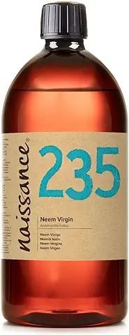 Naissance Aceite Vegetal de Neem 1 Litro - 100% Puro, Virgen, Natural, Prensado en Frío, Vegano, y no OGM - Ideal Para La Piel, Cabello, Plantas  