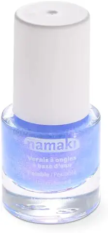 Namaki Esmalte de Uñas Orgánico para Niños, a base de Agua, Fórmula Exfoliante, Secado Rápido, Color 33, azul Lavanda, 7,5 ml  