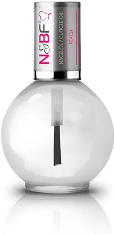N&BF - Aceite para Uñas Peach con Aroma (melocotón) 11,5 ml. Cuidado Nutritivo para Uñas y Cutículas. El Aceite Reparador y Protector Ayuda a Regenerar las Uñas de Forma óptima.  
