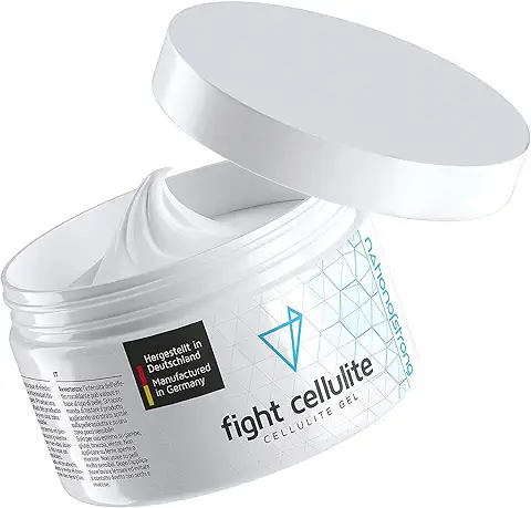 Nationofstrong Fight Cellulite | Profesional Gel Anticelulítico 225ml | Estimula la Quema de Grasa | Piel Más Firme y Tonificada | Fórmula Fuerte con Cafeína y L-Carnitina | Crema Anticelulitica  