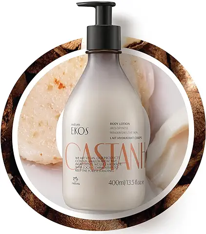 NATURA - Leche Hidratante Corporal Castanha Natura Ekos - Frasco Dispensador 400 ml  