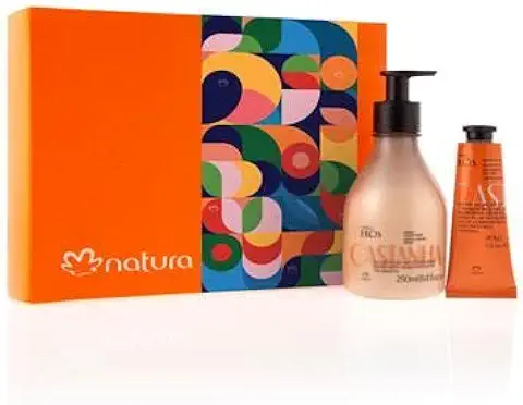 NATURA - Set de Descubrimiento Ekos Castanha - Jabón Líquido y Crema de Manos - Para Manos Suaves y Bien Hidratadas - 100% Vegano - Cruelty Free  