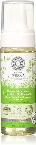 Natura Siberica Espuma Hidratante Natural y Organica para el Desmaquillante de Ojos para Pieles Sensibles con Rhodiola Rosea, Lily, Potentilla Supina, Active Organics Herbs 170 Ml (Natura Siberica)  