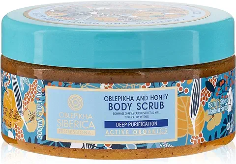 Natura Siberica Exfoliante Corporal Exfoliante de Oblepikha y Miel - 300 ml  