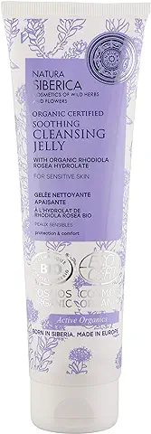 Natura Siberica Jalea Limpiadora Calmante con Certificado Orgánico para Pieles Sensibles, 140 ml  
