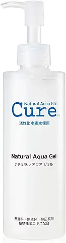 Natural Aqua Gel Cure | Exfoliante Mujer y Hombre | 250 ml | 91% Agua con Hidrógeno Activado | Reduce los Poros y Puntos Negros | Gel Limpiador Hidratante Unisex  