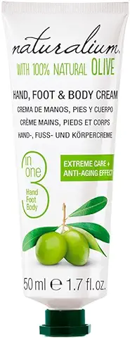 Naturalium Oliva 100% Crema para Manos, Pies y Cuerpo - 50 ml  
