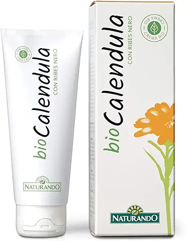Naturando - Bio Caléndula 75 Ml - Loción Bio Con Caléndula, Grosella Negra, Manteca de Karité, Cacao y Vitamina E Para Pieles Agrietadas, Secas, Sensibles  