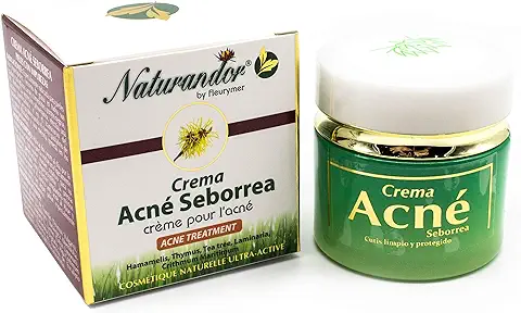 Naturandor Acné Crema 50ml | Elimina el Acné y Previene su Aparición | Indicada Para Cutis Grasos, Acné, Comedones, Puntos Negros y Espinillas | Hombre / Mujer  
