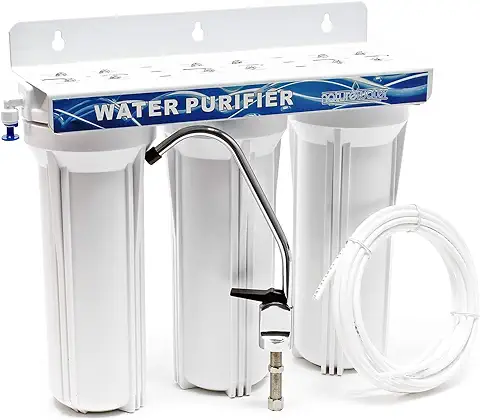 Naturewater NW-PR303 Filtro de agua 3-Etapas Cartucho Sedimentos Carbón Activado Filtración de agua  