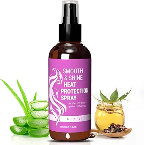 Neatly Spray Protector Termico Pelo con Keratina Vegetal, 250ml - Protector Termico Cabello: Hidrata, Suaviza y Controla el Frizz - Protector Calor Cabello Plancha y Secador  
