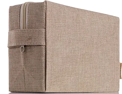 Neceser Mujer Ideal Neceser Maquillaje, Llevar Dentro del Bolso, Bolsa de Viaje, Bolsa Mochila o Playa Organizador de Bolso, Buen Complemento al ser un Neceser Pequeño Pero Amplio. (marrón)  
