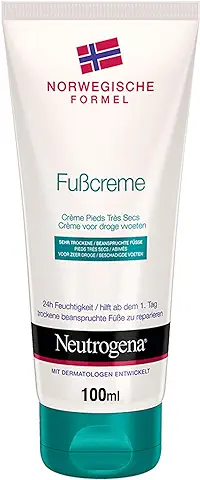 Neutrogena Crema de pies con Fórmula Noruega, Cuidado Hidratante para pies Secos, Hidratación 24 h, 100 ml  