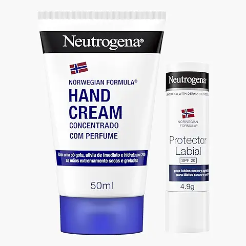 Neutrogena Fórmula Noruega Crema De Manos Concentrada 50ml + Protector Labial SPF 20, 4.8gr  