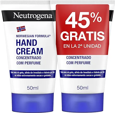 Neutrogena Fórmula Noruega Cuidado Manos, Duplo Crema de Manos Concentrada, 2 x 50 ml  