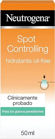 Neutrogena Hidratante Facial Spot Controlling, Oil-Free, con Ácido Salicílico, para Piel Propensa al Acné, 50 ml (Paquete de 1)  