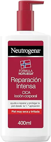 Neutrogena Loción Corporal CICA Reparación Intensa Fórmula Noruega, Piel Seca e Irritada, Hidrata y Regenera, 400 ml  