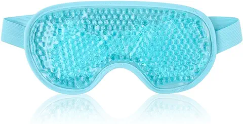 NEWGO Antifaz Gel Frío Ojos Máscara para Dormir Mascarilla Refrescante para los Ojos, Fría o Caliente, para Ojos Hinchados,Migrañas  