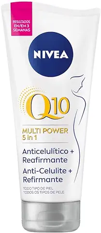 NIVEA Q10 Multi Power 5in1 Gel-Crema Anticelulítico + Reafirmante (1 x 200 ml), gel en crema para reducir los signos de celulitis, crema anticelulítica y cuidado corporal