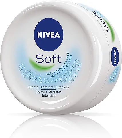 NIVEA Soft (1 x 300 ml), Crema Multiusos con Aceite de Jojoba y Vitamina E, Crema Hidratante Intensiva para el Cuidado de la piel de Cara, Cuerpo y Manos, sin Parabenos  