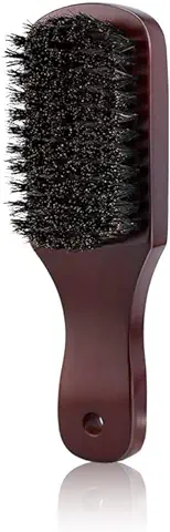 Nivofu Cepillo de Pelo de Cerdas de Jabalí Cepillo Cerdas Jabali, Cepillo de Cerdas Naturales Cepillo para Barba, Cepillo para el Pelo, Cepillo de Cerdas de Jabalí para Mujeres Hombres Niños  