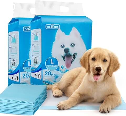 Nobleza - Empapadores Perros Alfombrilla Higiénica de Entrenamiento para Perros. Ultraabsorbente 90cm*60cm, 40 Piezas  
