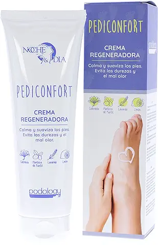 Noche y Día, Crema pies Regeneradora PEDICONFORT, Calma y Suaviza los Pies, Evita las Durezas y el mal Olor. Tratamiento para pies Secos, Cansados y Deteriorados. 250 ml  