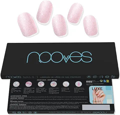 NOOVES NAILS Láminas de Uñas de Gel Precurado Premium - Magical - Transparente | Tiras De Uñas De Gel Semicurado| Pegatinas Uñas Semipermanente en Gel| Gel Nail Stickers| Uñas de gel Pegatinas  