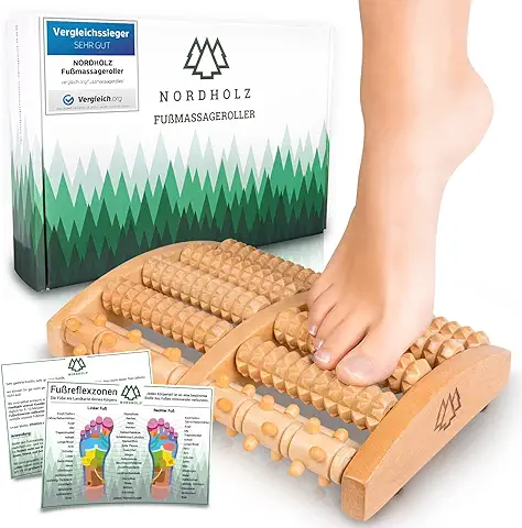 Nordholz@ Rodillo de Masaje de pies para la Prevención y el Alivio del Dolor. Rodillo de Alivio del Estrés y Relajación con Terapia de Puntos Gatillo. Masaje de pies Perfecto  
