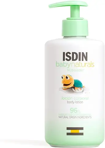 NutraISDIN Baby Naturals Loción Hidratante Corporal para Bebé con Un 96% de Ingredientes de Origen Natural, 400 Mililitros  
