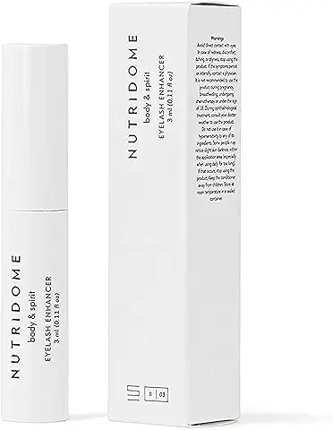 NUTRIDOME Serum Pestañas 3ml Para el Crecimiento Rápido y Fuerte | Serum Pestañas Crecimiento Extensión | Cosméticos Naturales Alargador Pestañas Veganos | Fortalecedor de Pestañas  