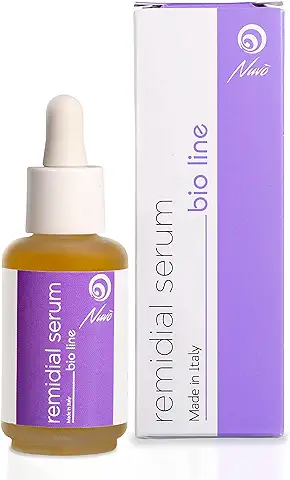 Nuvo' Serum Facial con 90% Baba de Caracol, ORGÁNICO CERTIFICADO, con Niacinamida, Lavanda y Aceite Arbol del Te, Para Poros Dilatados, Acne, Piel Impura, Mixta, Grasa, Made in Italy, 30ml  