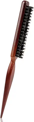 NVIYAM Cepillo de Pelo de Cerdas de Jabalí Cepillo Cerdas Jabali Peine Peinar Cabello Cepillo para el Cabello de Jabalí Incluir Moño Cepillo Cardar Pelo Cepillo de Cola Profesional Peine de Salón  