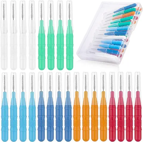 NVIYAM Cepillos Interdentales Palillos de Dientes Cepillo Interdental Angular Ultrafino Soft Pick Advanced Cabezal de Hilo Dental Cepillo Interproximal Cepillo de Cerdas Unicas Palillos Interdentale  