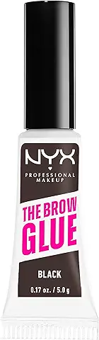 NYX Professional Makeup, Gel Fijador de Cejas con Color The Brow Glue, Fijación Extrema, Larga Duración, Black  