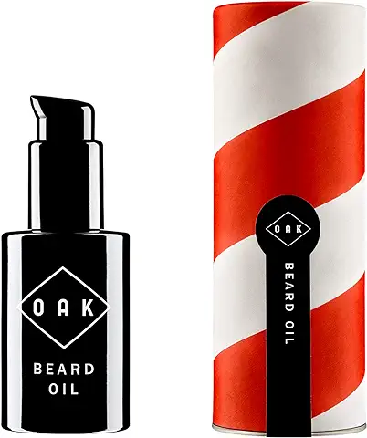 OAK BEARD OIL I Aceite para Barba, Acondicionador para Barba (30 ml): Suaviza la Barba con Aceites Ecológicos. Cuidado Natural de la Barba para Hombres con Barba de 3 Días Hasta Barba Larga. Cosmética Natural Vegana y Certificada.  