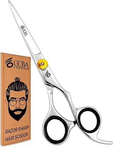 OCBA Profesional Peluquería Tijeras para Barberos y Peluqueros 6 "de Acero Inoxidable de Corte de pelo Tijeras para Hombres y Mujeres  