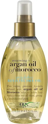 OGX Aceite de Argán de Marruecos Weightless Reviving Dry Hair Oil Mist 118 ml (el Embalaje Puede Variar)  