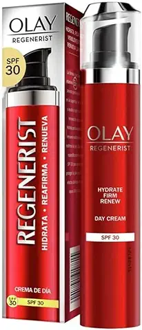 Olay Regenerist Crema Facial De Día Con SPF 30, Fórmula Con Vitamina B3 Y Niacinamida, 24 H De Hidratación, 50 ml  
