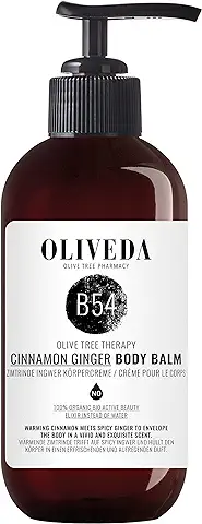 Oliveda B54 – Bálsamo Corporal de Corteza de Canela y Jengibre | con Aceite de Oliva + Vitamina E | Loción Corporal rica | Reafirmante e Hidratante | Cuidado Intensivo – 250 ml  