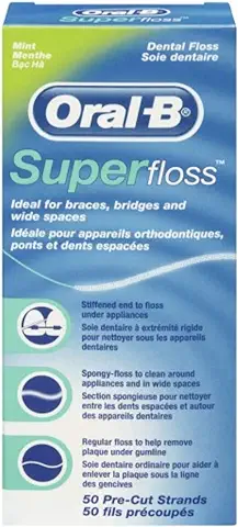Oral B 50 Piezas Pre-cortadas Superfloss - Pack de 3  