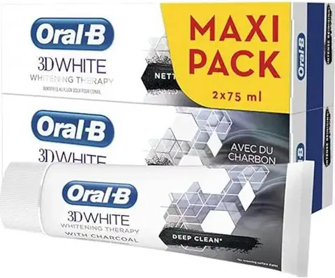 Oral-B Dentifrice Blancheur3D White Whitening Therapy Nettoyage Intense - Lote de 2 x 75 ml  