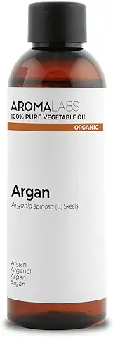 ORGÁNICO - Aceite Vegetal ARGÁN - 100mL - 100% Puro, Natural, Prensado en Frío y Certificado Cosmos - AROMA LABS (Marca Francesa)  