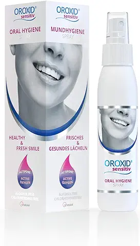 OROXID Sensitiv Spray Para La Higiene Bucal Diaria De La Mucosa Sensible Y Aliviar Los Síntomas De La Inflamación De Las Encías Y Sangrado, Mal Aliento, Portable Fácil, Transparent, 100 Mililitro  