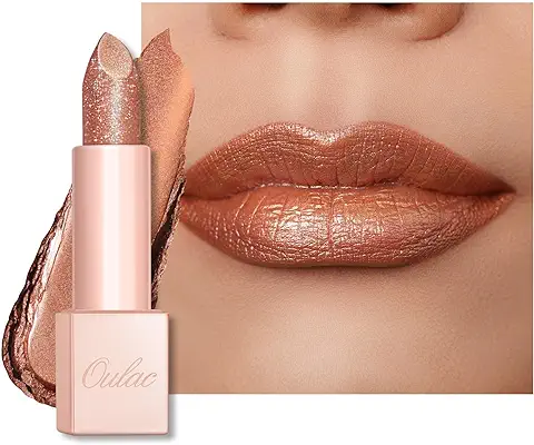 OULAC Pintalabios Brillo Hidratante Bronce, Acabado Brillante y Resplandeciente, Textura Cremosa, Fórmula Hidratante Para el Cuidado de Los Labios, Vegana y Sin Gluten (06) Precious Moment  
