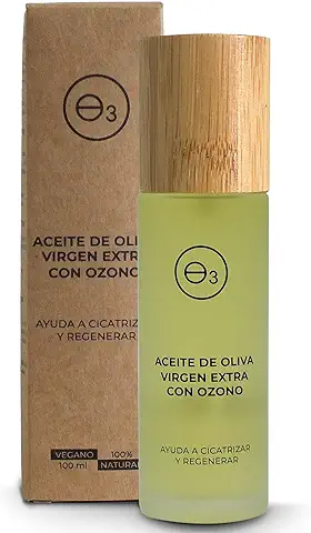 OZONO D'OR - Aceite Ozonizado 100% Natural y ECO. Cicatrizante y Regenerador para Piel Atopica, Psoriasis, Dermatitis, Quemaduras, Heridas, Hemorroides | Aceite Corporal Bio Oil con Ozono. | 100 ml  