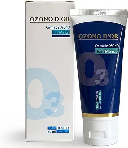 OZONO D'OR - Crema de Manos Reparadora con Ozono 100% Natural y ECO. para Manos Agrietadas y Secas | Crema Manos para los Sabañones por su Contenido en Aceite Ozonizado. | 50 ml  